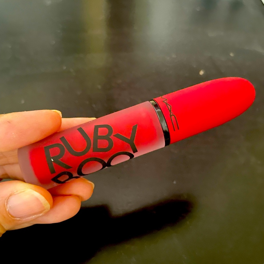 Mac Ruby Boo powder kiss liquid lip color- limited edition